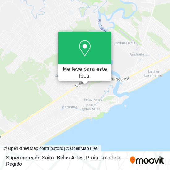 Supermercado Saito -Belas Artes mapa