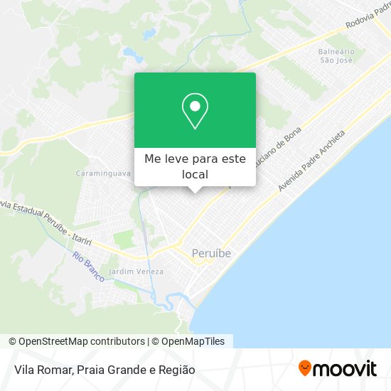 Vila Romar mapa
