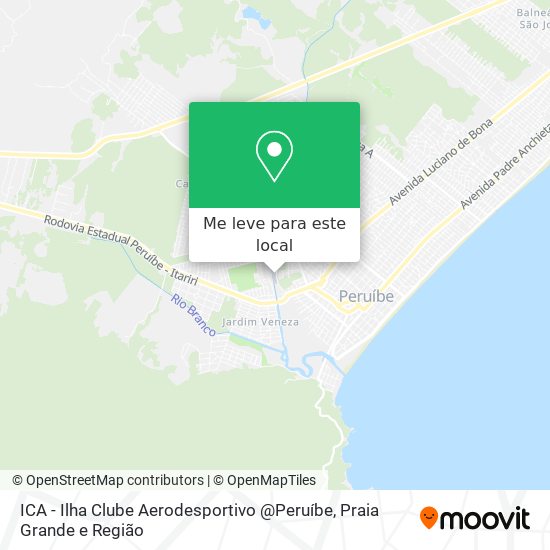 ICA - Ilha Clube Aerodesportivo @Peruíbe mapa