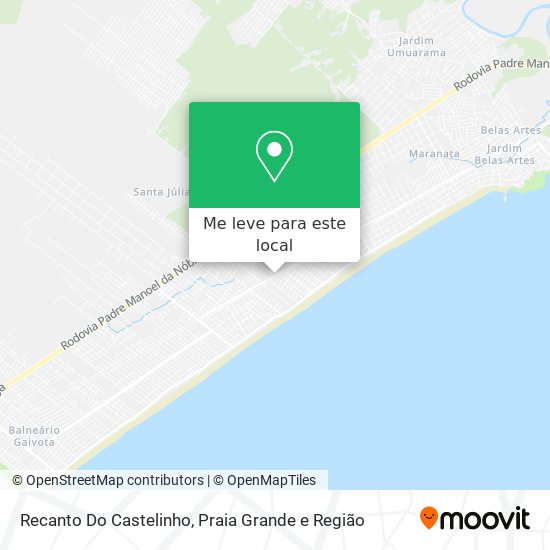 Recanto Do Castelinho mapa