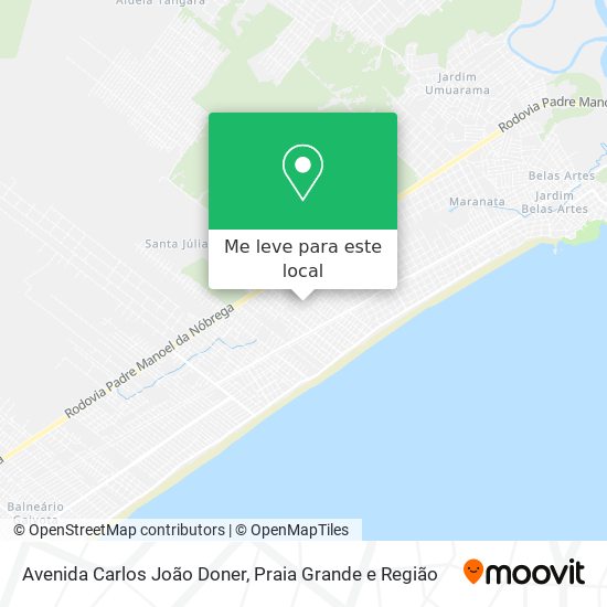Avenida Carlos João Doner mapa