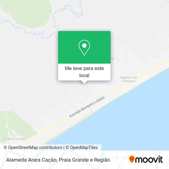 Alameda Arara Cação mapa