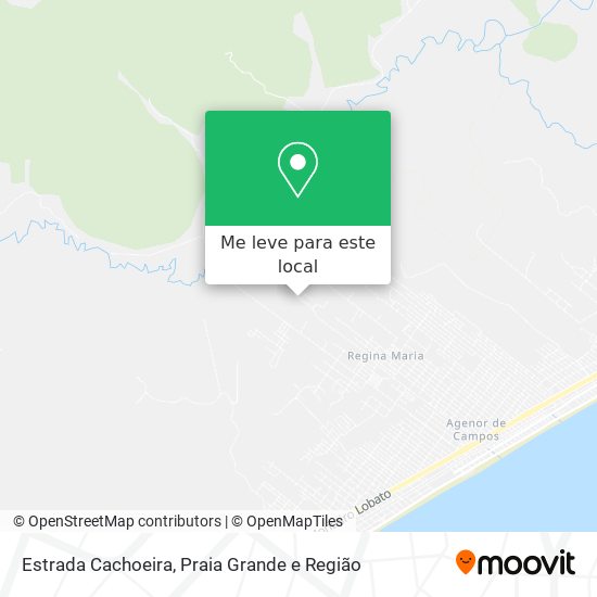 Estrada Cachoeira mapa