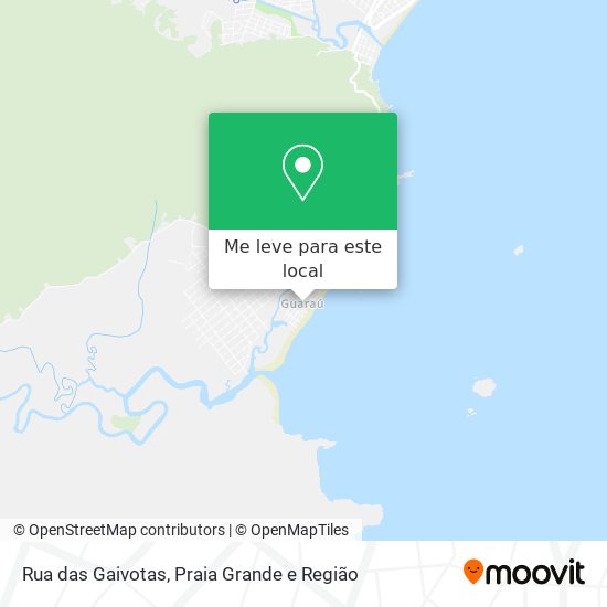 Rua das Gaivotas mapa