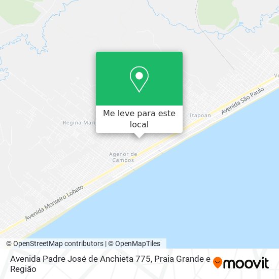Avenida Padre José de Anchieta 775 mapa
