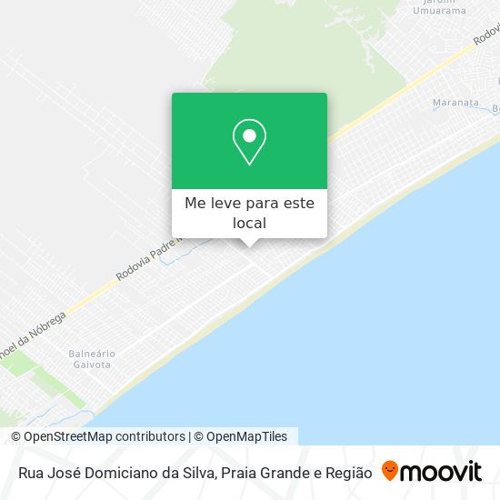 Rua José Domiciano da Silva mapa