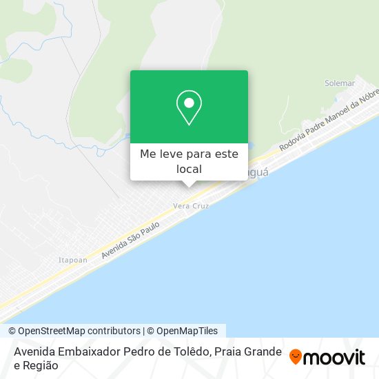 Avenida Embaixador Pedro de Tolêdo mapa