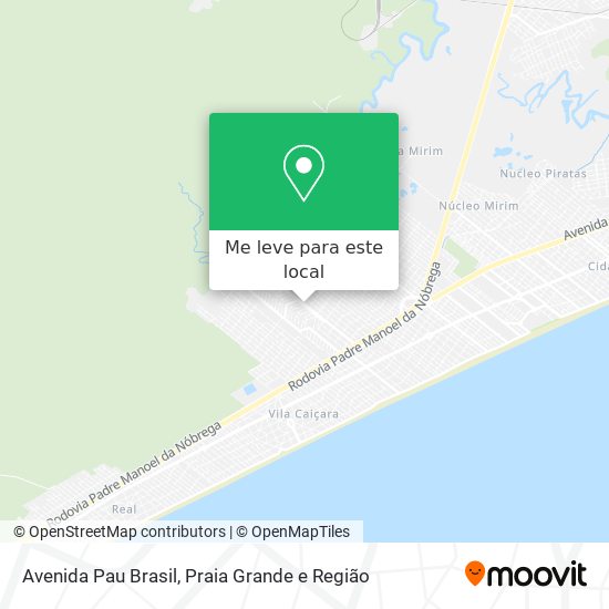 Avenida Pau Brasil mapa