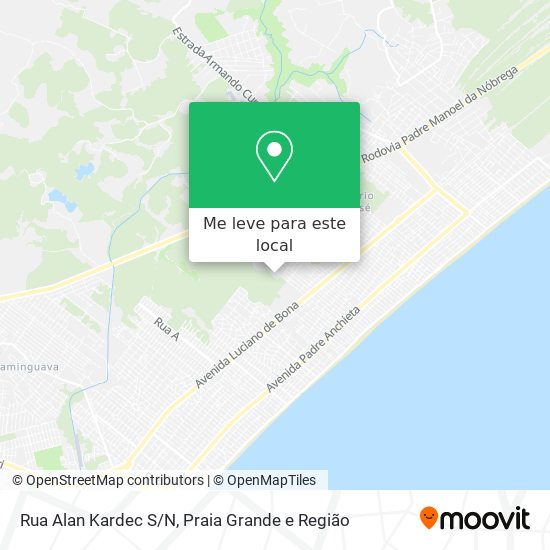 Rua Alan Kardec S/N mapa
