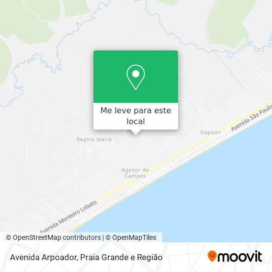 Avenida Arpoador mapa