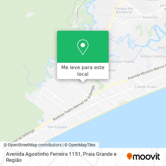 Avenida Agostinho Ferreira 1151 mapa