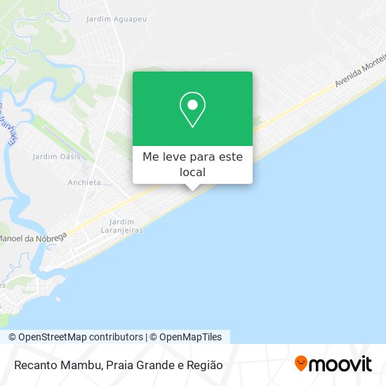 Recanto Mambu mapa