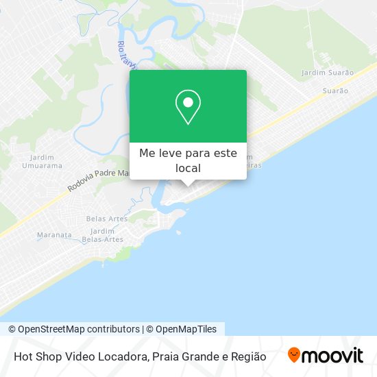 Hot Shop Video Locadora mapa