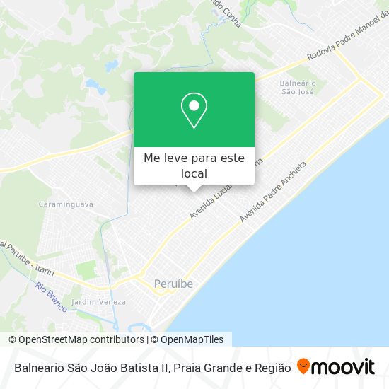 Balneario São João Batista II mapa