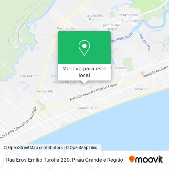 Rua Eros Emílio Turolla 220 mapa