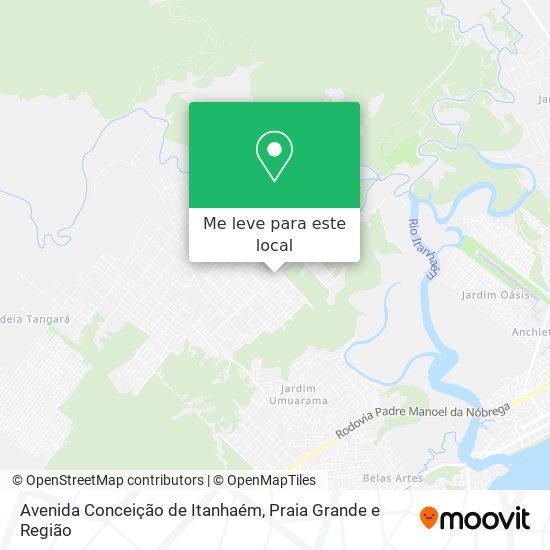 Avenida Conceição de Itanhaém mapa