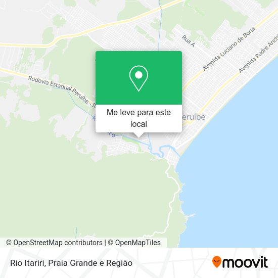 Rio Itariri mapa