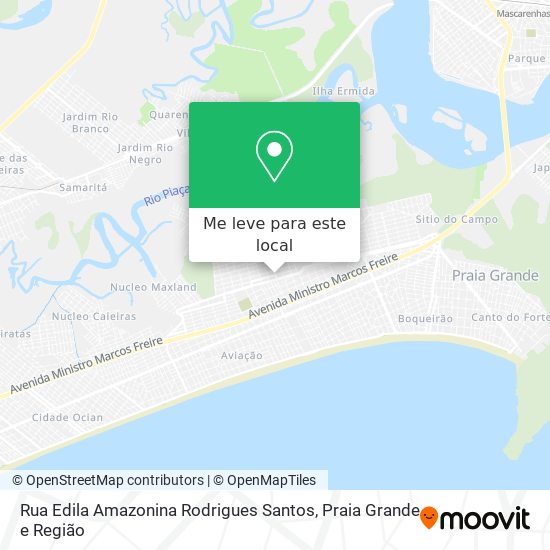 Rua Edila Amazonina Rodrigues Santos mapa