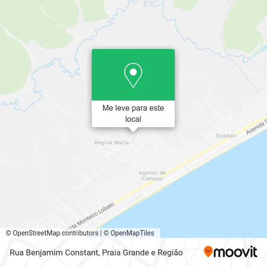 Rua Benjamim Constant mapa