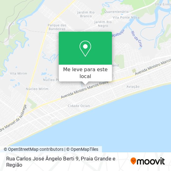 Rua Carlos José Ângelo Berti 9 mapa