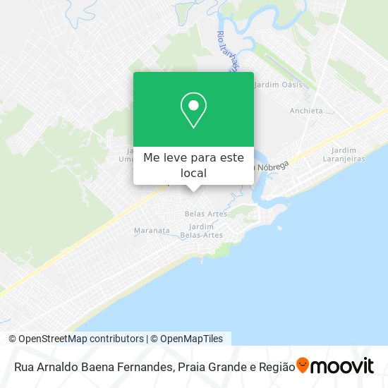 Rua Arnaldo Baena Fernandes mapa