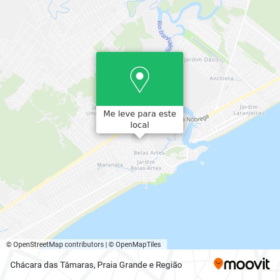 Chácara das Tâmaras mapa