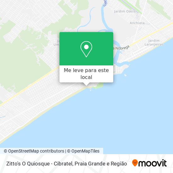 Zitto's O Quiosque - Cibratel mapa