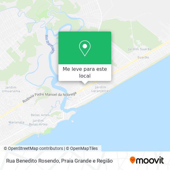 Rua Benedito Rosendo mapa