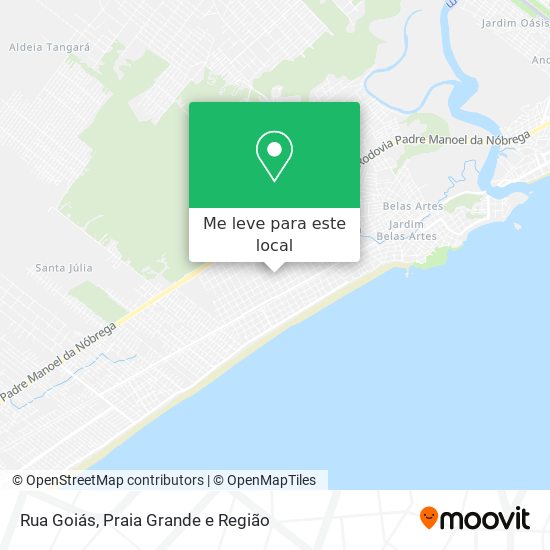 Rua Goiás mapa