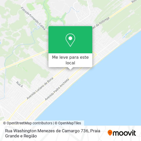 Rua Washington Menezes de Camargo 736 mapa