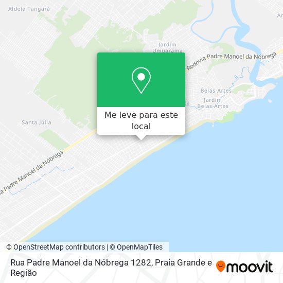 Rua Padre Manoel da Nóbrega 1282 mapa