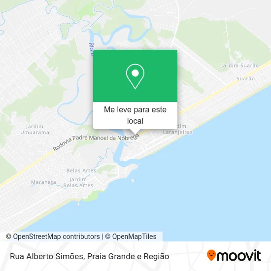 Rua Alberto Simões mapa