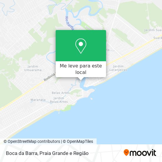 Boca da Barra mapa