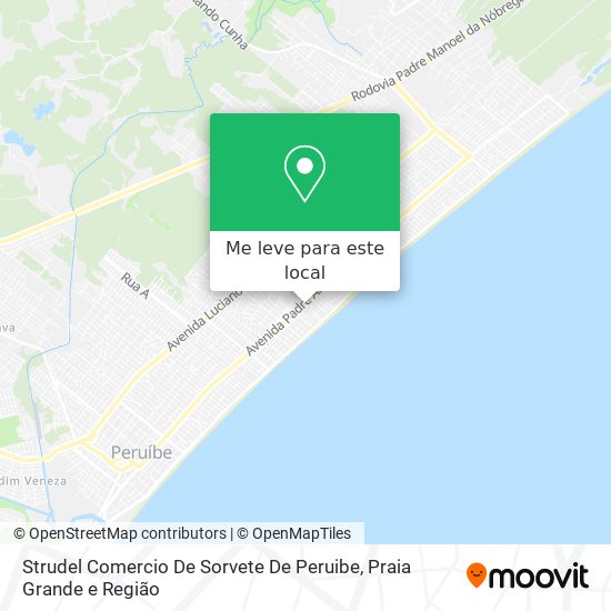 Strudel Comercio De Sorvete De Peruibe mapa