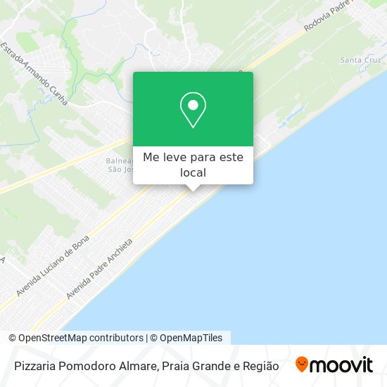 Pizzaria Pomodoro Almare mapa