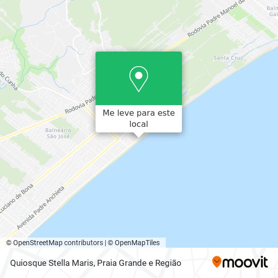 Quiosque Stella Maris mapa