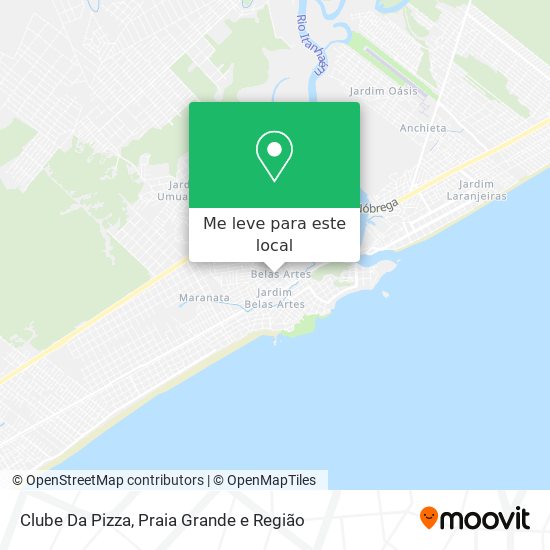 Clube Da Pizza mapa