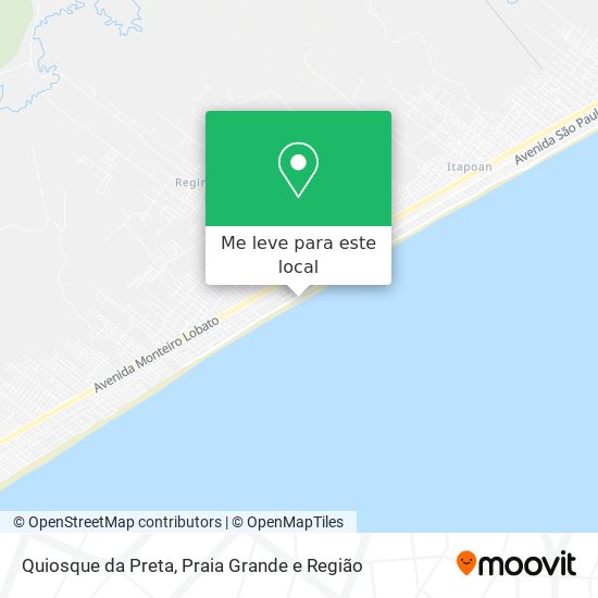 Quiosque da Preta mapa