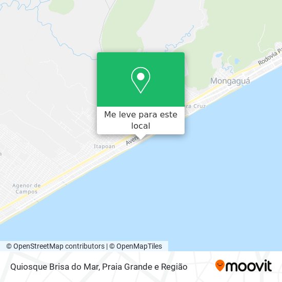 Quiosque Brisa do Mar mapa