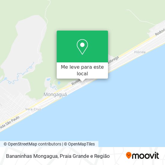 Bananinhas Mongagua mapa