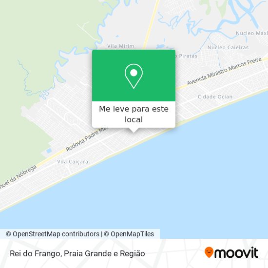 Rei do Frango mapa