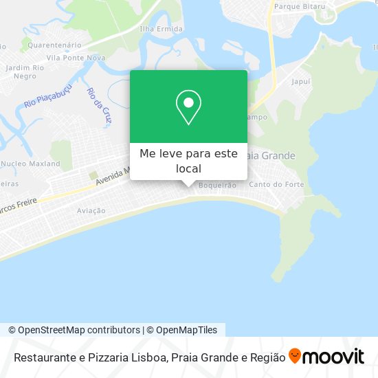 Restaurante e Pizzaria Lisboa mapa