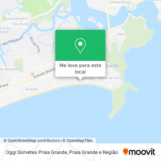 Oggi Sorvetes Praia Grande mapa