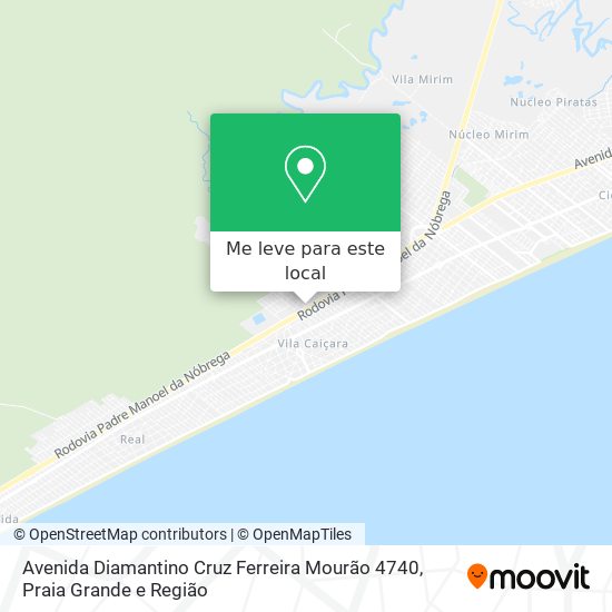 Avenida Diamantino Cruz Ferreira Mourão 4740 mapa