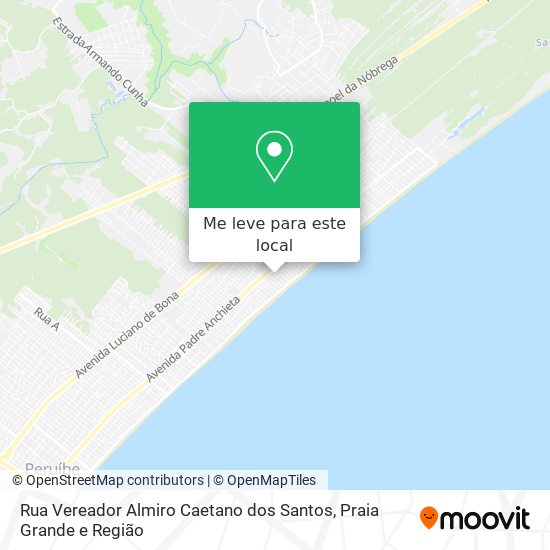Rua Vereador Almiro Caetano dos Santos mapa