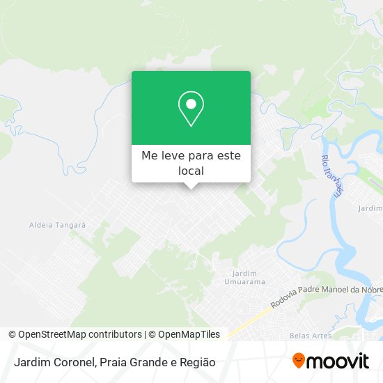 Jardim Coronel mapa