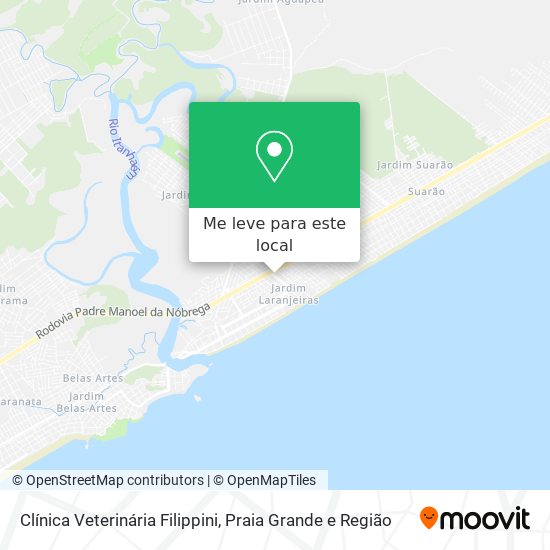 Clínica Veterinária Filippini mapa
