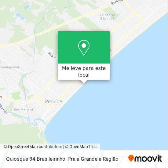 Quiosque 34 Brasileirinho mapa