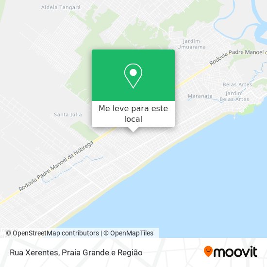 Rua Xerentes mapa