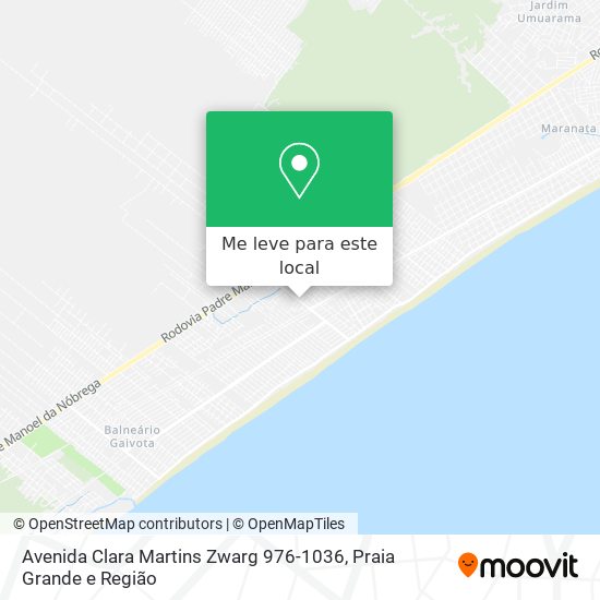 Avenida Clara Martins Zwarg 976-1036 mapa